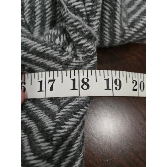 Vintage Talbots Fair Isle Cardigan Sweater Gray Size S Lambs Wool Angora Rabbit - Picture 8 of 9